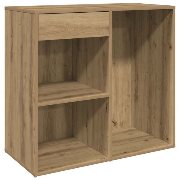 vidaXL Cosmeticakast 80x40x75 cm bewerkt hout artisanaal eikenkleur