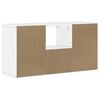 vidaXL Tv-meubel met lade ODDA 79x24x40 cm massief grenenhout wit