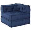 vidaXL Modulair bank 4 pcs Indigo Stof