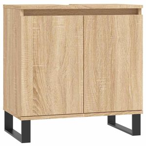 vidaXL Badkamerkast 58x33x60 cm bewerkt hout sonoma eikenkleurig