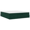 vidaXL Ottoman bed met matras 180x200 cm fluweel donkergroen