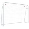 vidaXL Voetbaldoel met net 214x75x152 cm staal en polyester wit