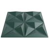 vidaXL Wandpanelen 48 pcs Origami Groen 50 x 50 cm XPS Schuim