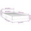 vidaXL Bedframe met hoofdeinde zonder matras Cappuccino 90x190 cm