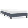 vidaXL Bedframe zonder matras 80x220 cm fluweel donkergrijs