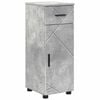 vidaXL Badkamer Kast Beton Grijs 30 x 35 x 80 cm Bewerkt hout & Metaal