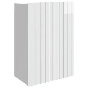vidaXL Wandkast Hoogglans Wit 66 x 34,5 x 92 cm Bewerkt hout