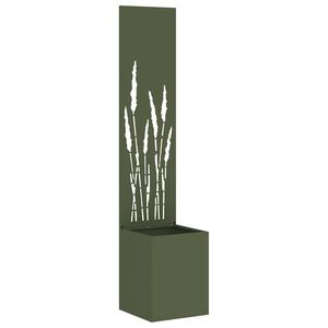 vidaXL Tuin Privacy Screen Fretwerk Olijfgroen 32 x 32 x 150 cm