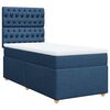vidaXL Boxspring met matras stof blauw 90x190 cm