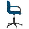 vidaXL Eetkamerstoelen draaibaar 2 st fluweel blauw