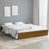 vidaXL Bedframe massief hout honingbruin 135x190 cm
