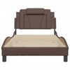 vidaXL Bedframe "Viana" met LED zonder matras bruin 100x200 cm