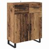 vidaXL Hoge kast met lade 2 pcs Oud Hout Bewerkt hout