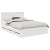 vidaXL Bedframe met lade met opslag Wit 140 x 190 cm Ingenieurshout