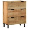 vidaXL Dressoir 60x33x75 cm massief mangohout bruin