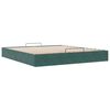 vidaXL Ottoman bedframe zonder matras 160x200 cm fluweel donkergroen