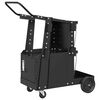 vidaXL Laswagen Zwart 91 x 47 x 96 cm Staal