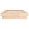vidaXL Bedframe LED massief hout 90x190 cm