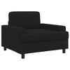 vidaXL Fauteuil Zwart Stof