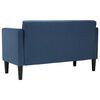 vidaXL Loveseat bank blauw 111 cm stof