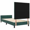vidaXL Boxspringbed met hoofdeinde Donkergroen 90 x 190 cm Fluweel