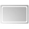 vidaXL LED Badkamer Spiegel Transparant 90 x 60 cm gehard glas