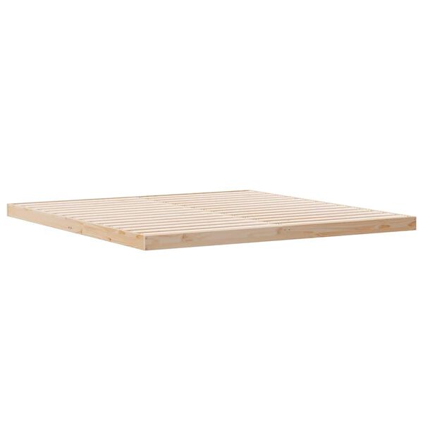 vidaXL Bedframe Naturel 213.5 x 104 x 9 cm Massief grenenhout