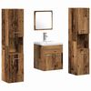 vidaXL Badkamermeubelset Wandgemonteerd 4 pcs Oud Hout Bewerkt hout