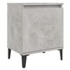 vidaXL Nachtkastje met metalen poten 40x30x50 cm betongrijs