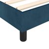 vidaXL Boxspring met matras fluweel donkerblauw 140x190 cm
