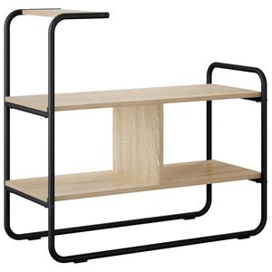 vidaXL Consoletafel Sonoma Eiken 80 x 35 x 75 cm Bewerkt hout