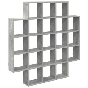 vidaXL Wandplank Betongrijs 100 x 13 x 100 cm Bewerkt hout