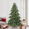vidaXL Kunstmatige Inklapbare Kerstboom met 300 LED Groen 240 cm PVC