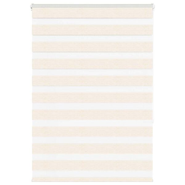 vidaXL Zebra rolgordijn 100x150 cm stofbreedte 95,9 cm marmerbeige