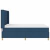 vidaXL Boxspringbed met matras met hoofdeinde Blauw 140 x 190 cm Stof