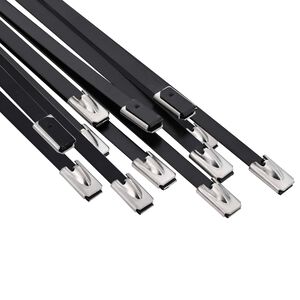 vidaXL Kabelbinders 12 st 4,6 x 600 mm Zwart