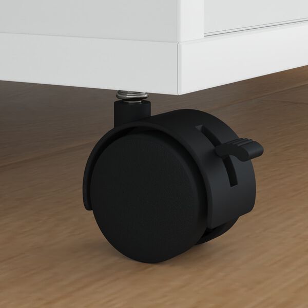 vidaXL Wiel 12 pcs Zwart 39,5 x 39,5 x 37,8 mm IJzer en Polypropyleen