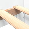 vidaXL Bedframe bewerkt hout wit 90x200 cm