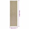 vidaXL Vloerkleed ZIZUR beige binnen en buiten 80x250 cm jute look