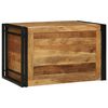 vidaXL Opbergbox met opslag Bruin en zwart 80 x 50 x 50 cm Acaciahout