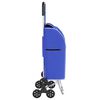 vidaXL Winkel trolley Blauw 39,5 x 33 x 93 cm Oxford stof
