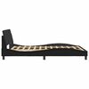 vidaXL Bedframe "Dover" kunstleer zwart 140x200 cm