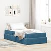 vidaXL Opbergbed met matras Donkerblauw 100 x 200 cm Fluweel