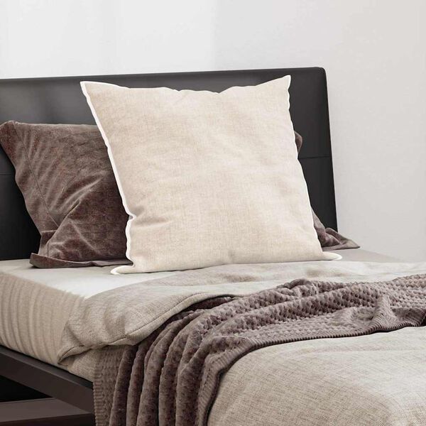 vidaXL Hoofdkussen met kussen Wit 60 x 70 cm Katoen