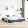 vidaXL Ottoman bedframe zonder matras 180x200 cm fluweel donkergrijs
