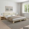 vidaXL Bedframe pallet massief grenenhout 140x200 cm