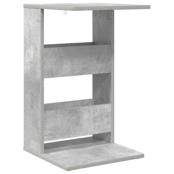 vidaXL Bijzettafel Beton Grijs 40 x 35 x 60,5 cm Bewerkt hout