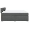 vidaXL Boxspring met matras stof donkergrijs 180x200 cm