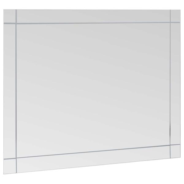 vidaXL Wandspiegel 80x60 cm glas