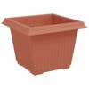vidaXL Vierkante Bloempot 6 pcs Baksteenrood 23 x 23 x 17,5 cm
